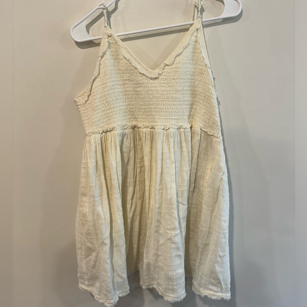 Free People White Boho Dress Size S